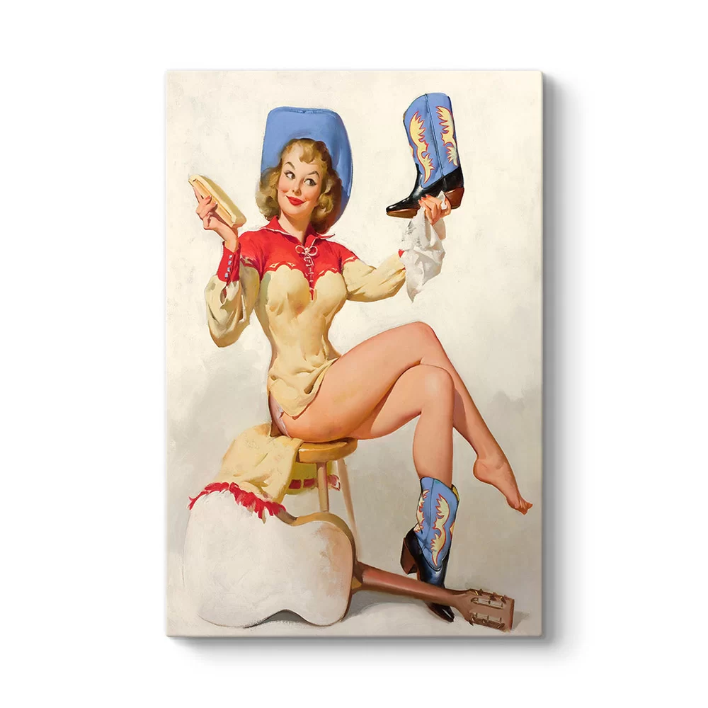 Pin Up Cowgirl Tablosu - Model 2